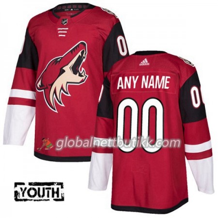 Arizona Coyotes Hockeydrakt Custom 2017-2018 Rød Adidas Authentic - Barn
